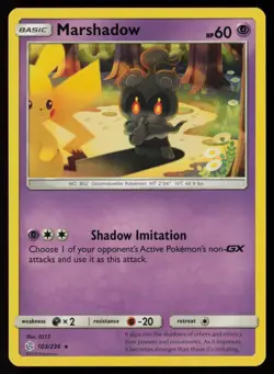Marshadow 103/236 Pokemon Cosmic Eclipse Rare Lightly Played - Image 1
