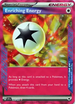 Pokemon TCG Enriching Energy #191/191 Holo SV08: Surging Sparks NM - Image 1