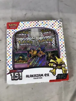 Pokemon TCG Scarlet & Violet 3.5 Pokemon 151 Alakazam Ex Box - Image 1