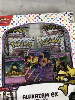 Pokemon TCG Scarlet & Violet 3.5 Pokemon 151 Alakazam Ex Box - Image 3