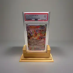 Pokemon Flareon ex 014/131 Prismatic Evolutions Stamp Promo Holo PSA 9 EN - Image 2