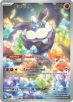 NM-Mint Carbink - 242/217 - Illustration Rare Pokemon Ascended Heroes - Image 1