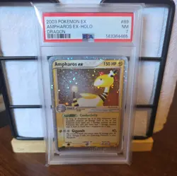 Pokemon Ampharos EX Holo EX Dragon 89/97 PSA 7 - Image 1