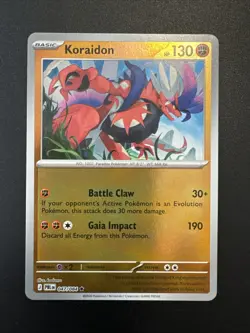 Pokemon New Pitch Black Rare Reverse Holo Koraidon 47/84 English - Image 1