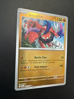 Pokemon New Pitch Black Rare Reverse Holo Koraidon 47/84 English - Image 2