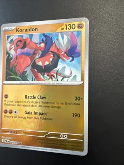 Pokemon New Pitch Black Rare Reverse Holo Koraidon 47/84 English - Image 3