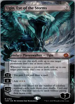 Ugin, Eye of the Storms (Borderless) Tarkir: Dragonstorm NM Normal - Image 1