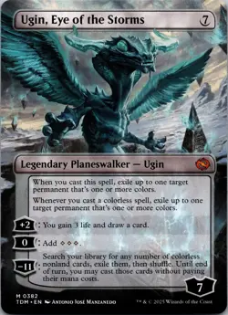 Ugin, Eye of the Storms (Borderless) Tarkir: Dragonstorm NM Normal - Image 2