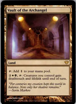 Vault of the Archangel Dark Ascension Rare NM Magic: The Gathering 158 Normal - Image 1