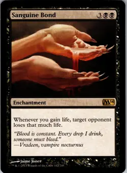 Sanguine Bond Magic 2014 (M14) Rare NM Magic: The Gathering 112 Normal - Image 1