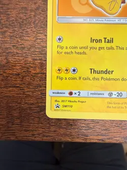 Pokemon TCG Ash's Pikachu SM110 Promo I Choose You! Near Mint - Image 3