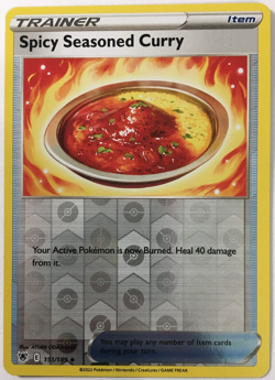 POKEMON SPICY SEASONED CURRY 151/189 ASTRAL RADIANCE UNCOMMON REVERSE HOLO NM - Image 1