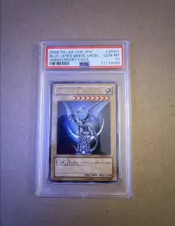 2008 YU-GI-OH! JAPANESE YAP1-ANNIVERSARY PACK BLUE-EYES WHITE DRAGON PSA 10 - Image 1