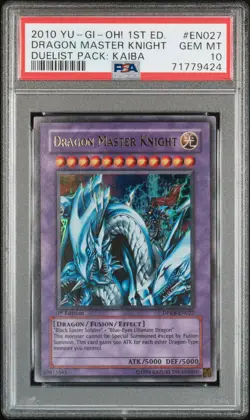 Yu-Gi-Oh! Dragon Master Knight Duelist Pk. Kaiba 1st Edition DPKB-EN027 PSA 10 - Image 1