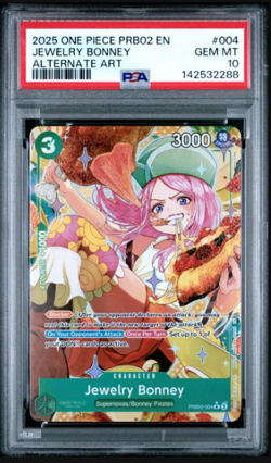 One Piece - Premium Booster Vol. 2 - Jewelry Bonney - PRB02-004 - PSA 10 - Image 1