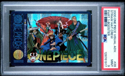 PSA 9 Straw Hat Crew Foil One Piece Visual Adventure #28 Bandai Carddass 2000 - Image 1