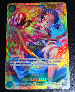 Bandai One Piece CCG Monkey.D.Luffy OP13-118 Alt Art Foil Secret Rare 7000 EN - Image 1