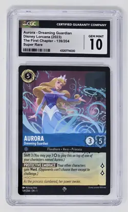 Aurora “Dreaming Guardian” 139/204 (2023) Disney Lorcana Super Rare, 1st Chapter - Image 1