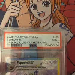 Pokemon Prismatic Evolutions Espeon ex #155/131 Special Illustration Rare PSA 9 - Image 2