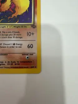 Pokemon TCG 1999 Jungle Flareon 3/64 Holo Rare Unlimited 70 HP English - Image 4