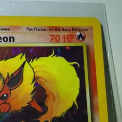 Wizards of the Coast Pokemon TCG Flareon 3/64 Jungle Holo Rare Unlimited - Image 3