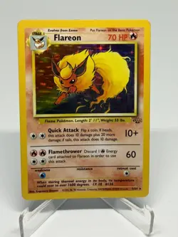 Pokemon TCG FLAREON JUNGLE 3/64 HOLO UNLIMITED HOLO RARE - Image 1