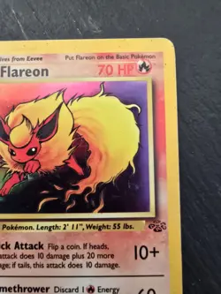 Wizards of the Coast Pokemon TCG Jungle Flareon 3/64 Holo Rare Unlimited - Image 2