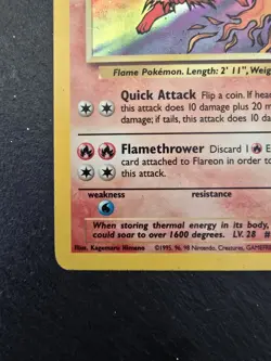 Wizards of the Coast Pokemon TCG Jungle Flareon 3/64 Holo Rare Unlimited - Image 5