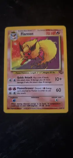 Flareon 3/64 - Holo Rare - Jungle WOTC - Unlimited - Pokemon TCG - Image 2