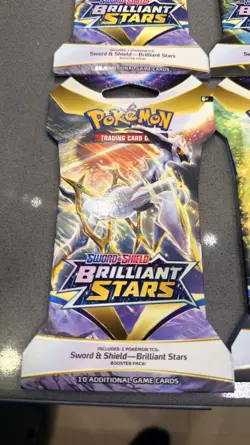 Pokemon Cards Sword & Shield brilliant stars Booster Pack Set x9 Packs - Image 2