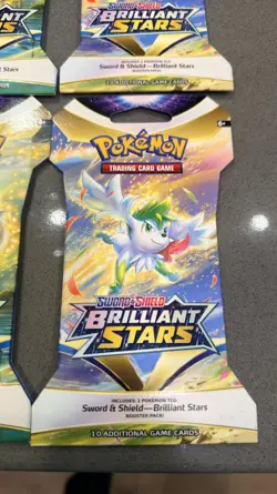 Pokemon Cards Sword & Shield brilliant stars Booster Pack Set x9 Packs - Image 3