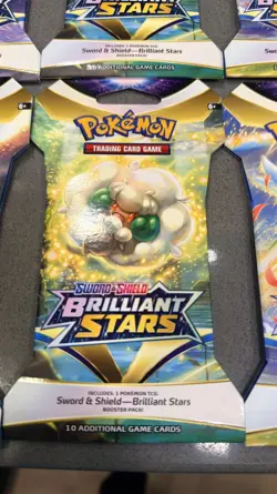 Pokemon Cards Sword & Shield brilliant stars Booster Pack Set x9 Packs - Image 4