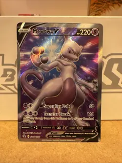 Pokemon TCG Mewtwo V Promo Holo 220 HP SWSH: Sword & Shield SWSH229 English Card - Image 1