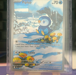 Piplup 098/094 Phantasmal Flames Illustration Rare Full Art Card - Image 1