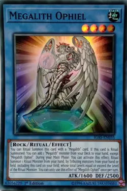 IGAS-EN035 MEGALITH OPHIEL SUPER RARE 1ST EDITION YuGiOh CARD - Image 1