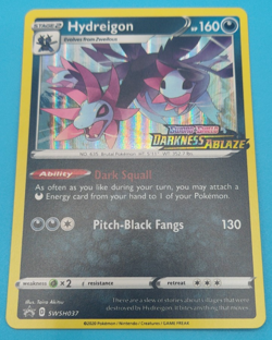 Hydreigon (Prerelease) SWSH037 SWSH: Sword & Shield Promo Cards Holo*Near Mint* - Image 1