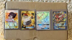 Pokemon 4 Card Lot Wicke Switch Gyarados GX Mega Gyarados EX Lot Sleeved - Image 1