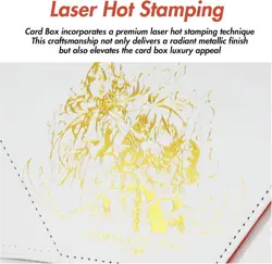 STORY of WHITE Laser Card Deck Box for YGO MTG Organizer Holds 220+ Double Sleev - Image 5
