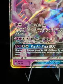 Pokemon Mewtwo GX SM196 Black Star Promo TCG Card 2019 - Image 3
