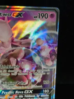 Pokemon Mewtwo GX SM196 Black Star Promo TCG Card 2019 - Image 5