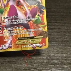 Pokemon TCG Mewtwo EX Full Art Secret Rare Card XY Breakthrough 164/162 LP-MP - Image 2
