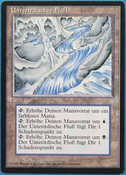 Underground River Ice Age (GERMAN) PLD Land Rare MTG CARD (ID# 522556) ABUGames - Image 1