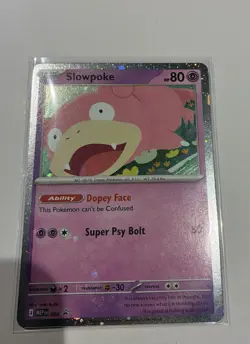 Pokemon TCG - Slowpoke Promo MEP 086 Pitch Black Checklane Holobleed - NM - Image 1