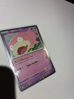 Pokemon TCG - Slowpoke Promo MEP 086 Pitch Black Checklane Holobleed - NM - Image 3