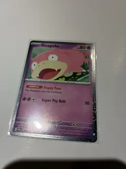 Pokemon TCG - Slowpoke Promo MEP 086 Pitch Black Checklane Holobleed - NM - Image 4