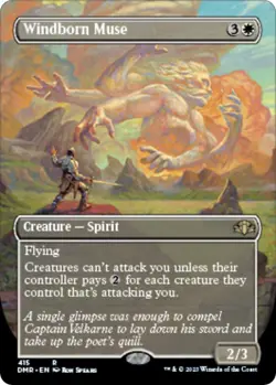 Windborn Muse (Borderless) R Dominaria Remastered 415 NM - Image 1