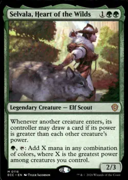 Selvala, Heart of the Wilds 116 Commander: Lorwyn Eclipsed Magic: The Gathering - Image 1