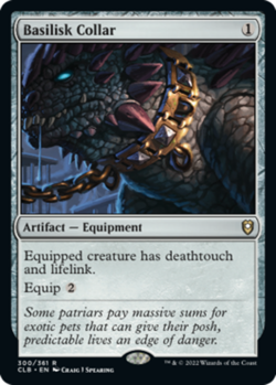 Basilisk Collar NM-Mint Commander Legends: Battle for Baldur's Gate MTG - Image 1