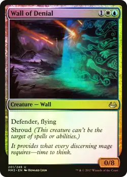 MTG FOIL Wall of Denial - Modern Masters 2017 #201 - Image 1