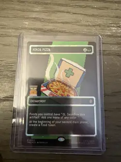 Ninja Pizza (Borderless) (Surge Foil) Commander: Teenage Mutant Ninja Turtles... - Image 1